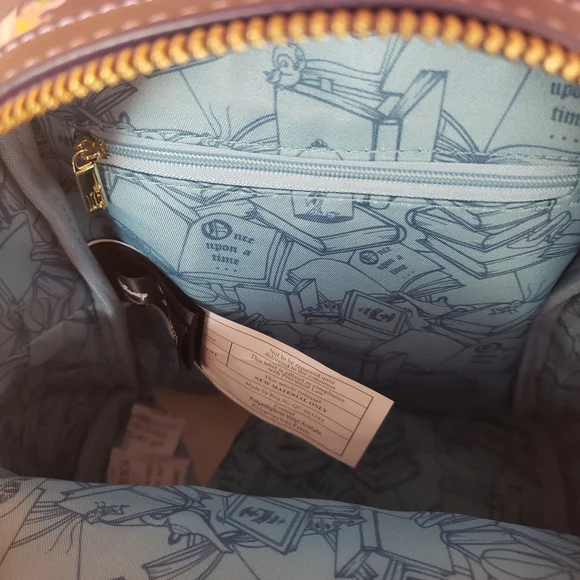 Loungefly Navy Disney Storybook Stack Mini Backpack - Picture 4 of 6